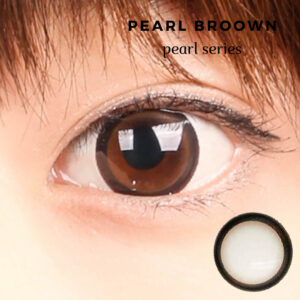 ちゅるんカラコン代表格｜パールブラウン PEARL BROWN装着画像