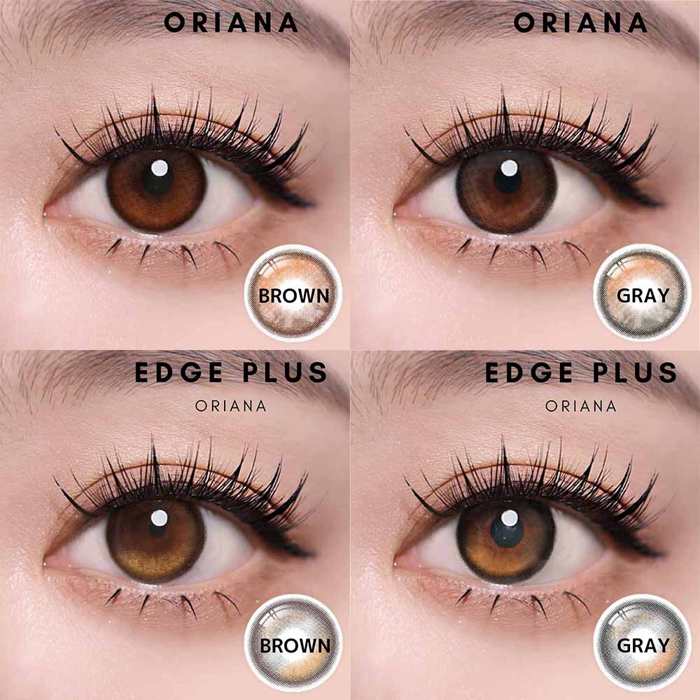 アイシャisha社のオリアナORIANAとオリアナエッジプラスORIANA EDGE PLUSの目のアップの比較画像
